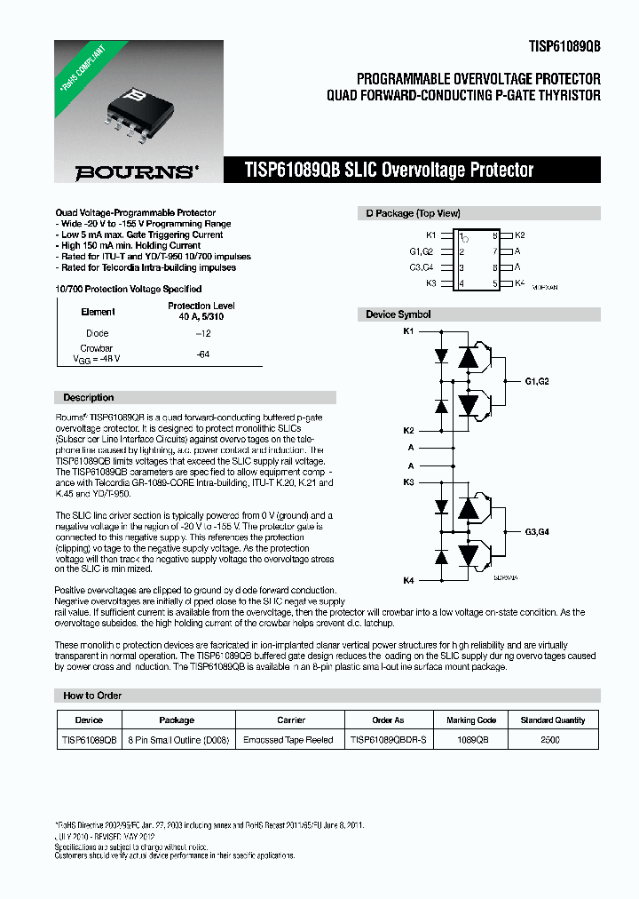 TISP61089QB_7460424.PDF Datasheet