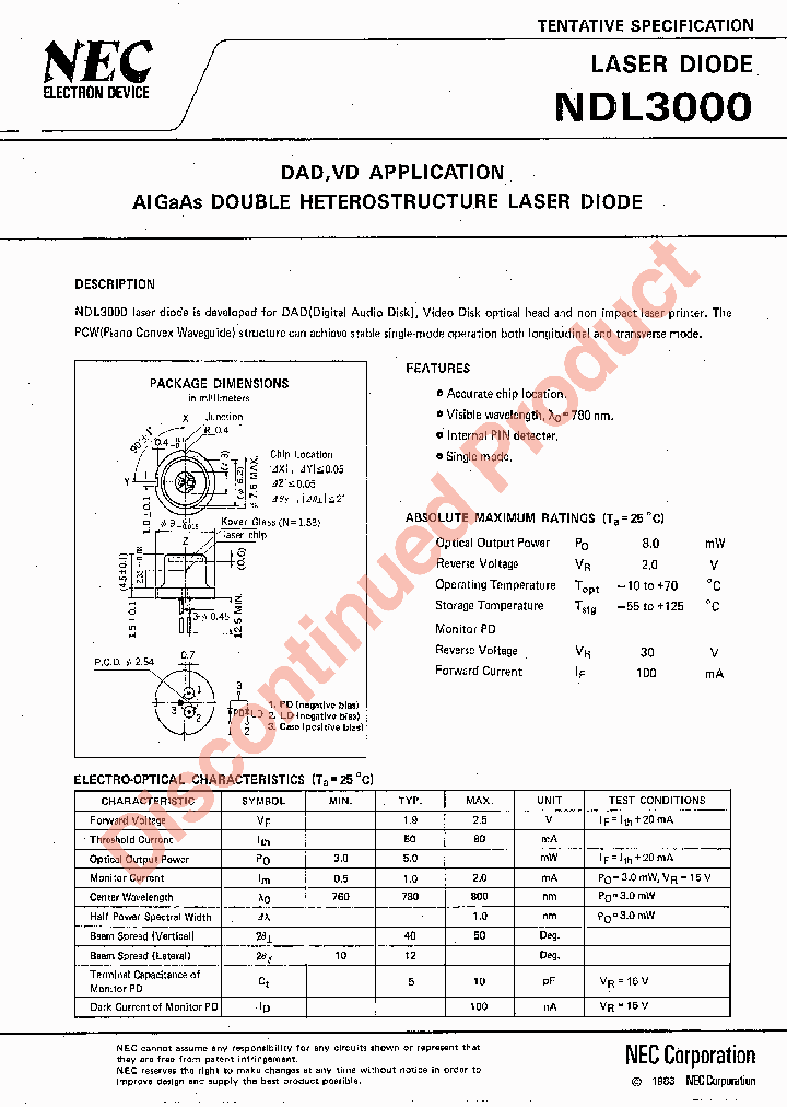 NDL3000_7460356.PDF Datasheet