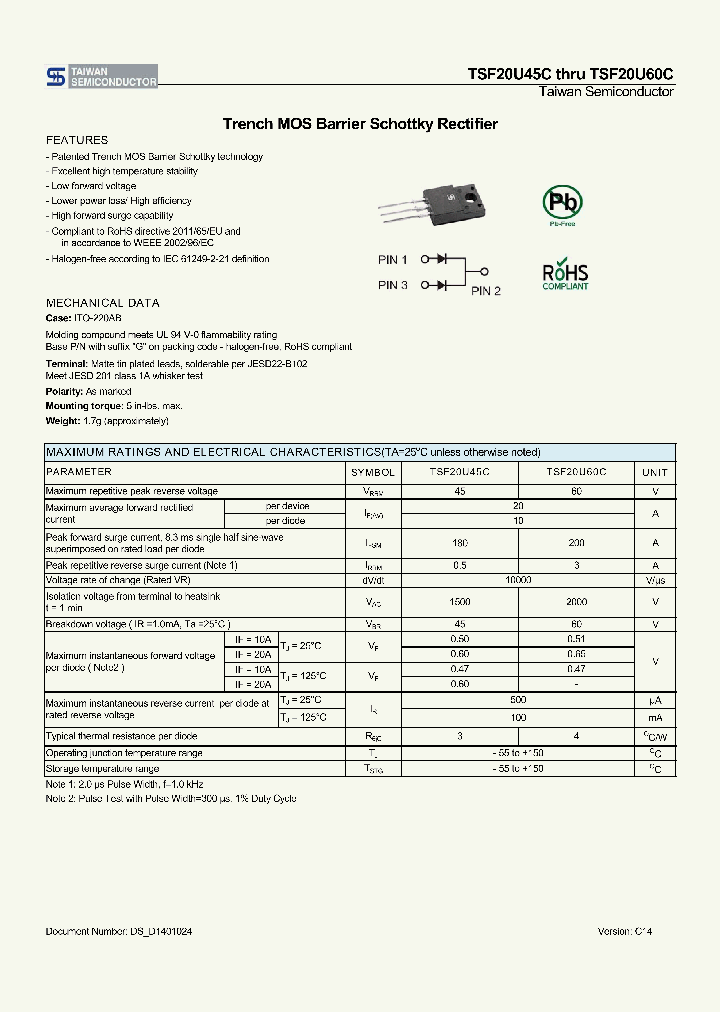TSF20U45C_7461743.PDF Datasheet