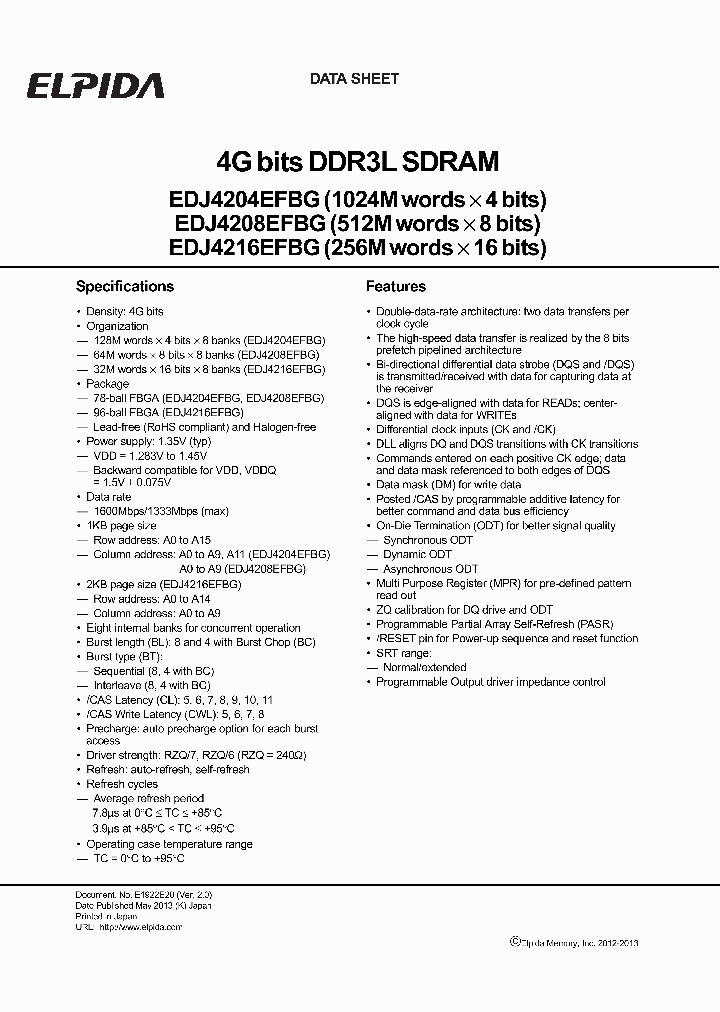 EDJ4216EFBG-GN-F_7462536.PDF Datasheet