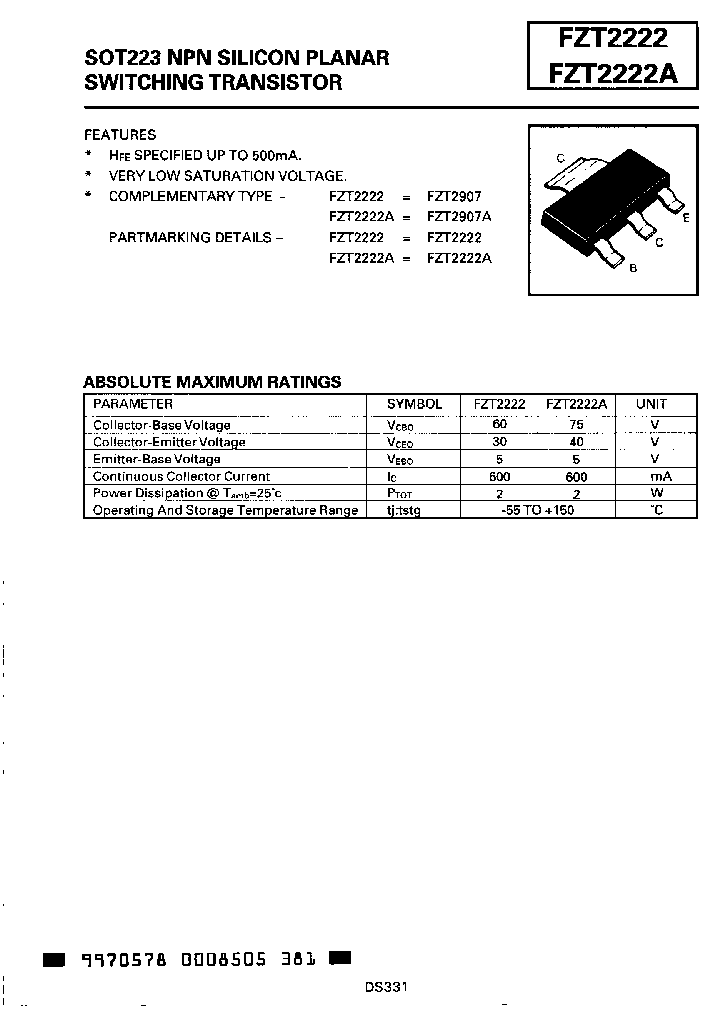 FZT2222_7465112.PDF Datasheet