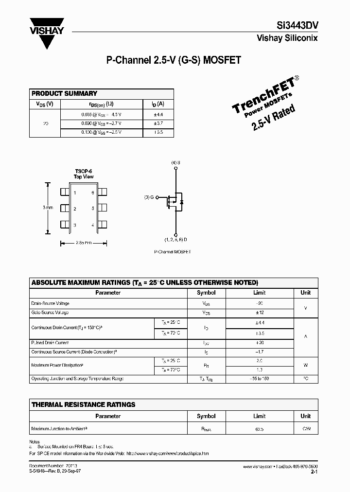 SI3443DV-T1_7467063.PDF Datasheet