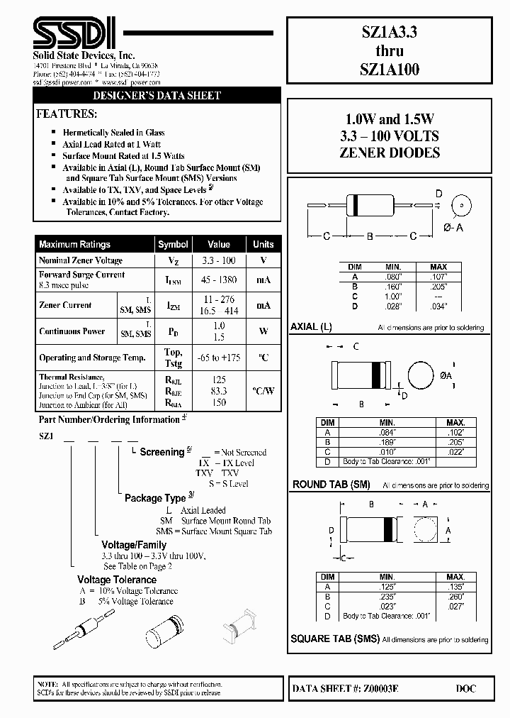 SZ1A43LTX_7468405.PDF Datasheet