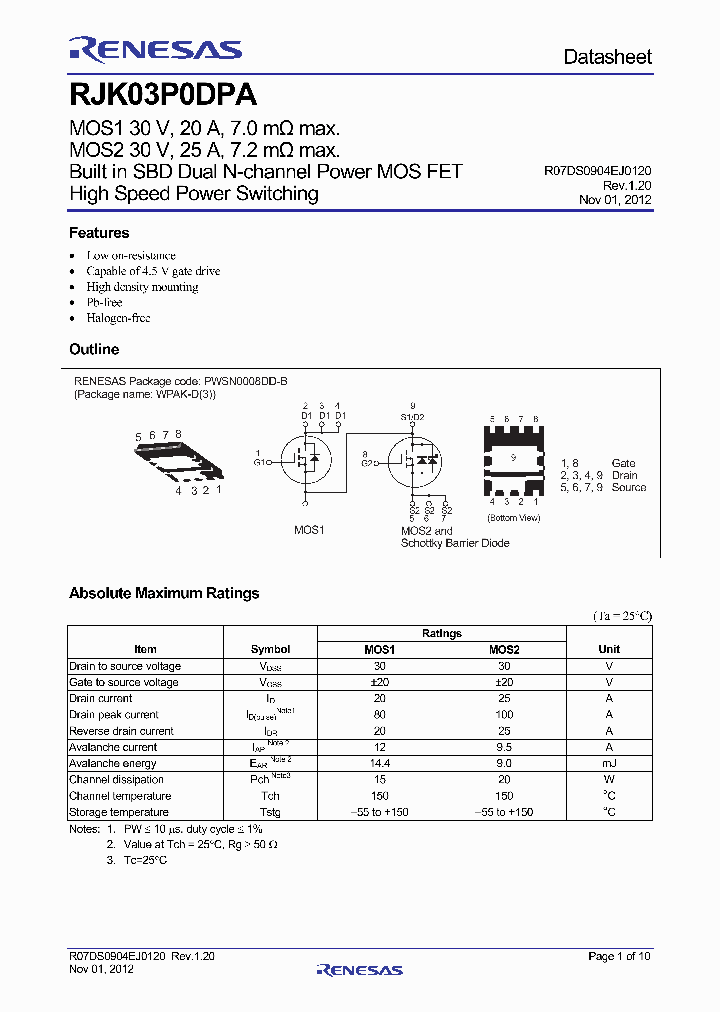 RJK03P0DPA_7469625.PDF Datasheet
