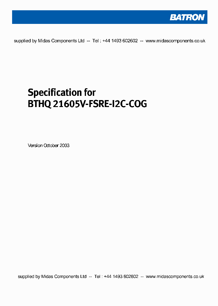 BTHQ21605V-COG_7471380.PDF Datasheet
