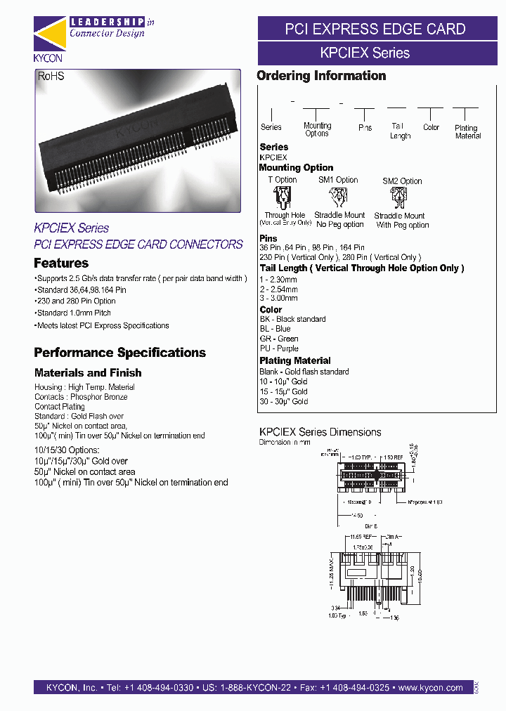 KPCIEX-SM1-164BK30_7471308.PDF Datasheet