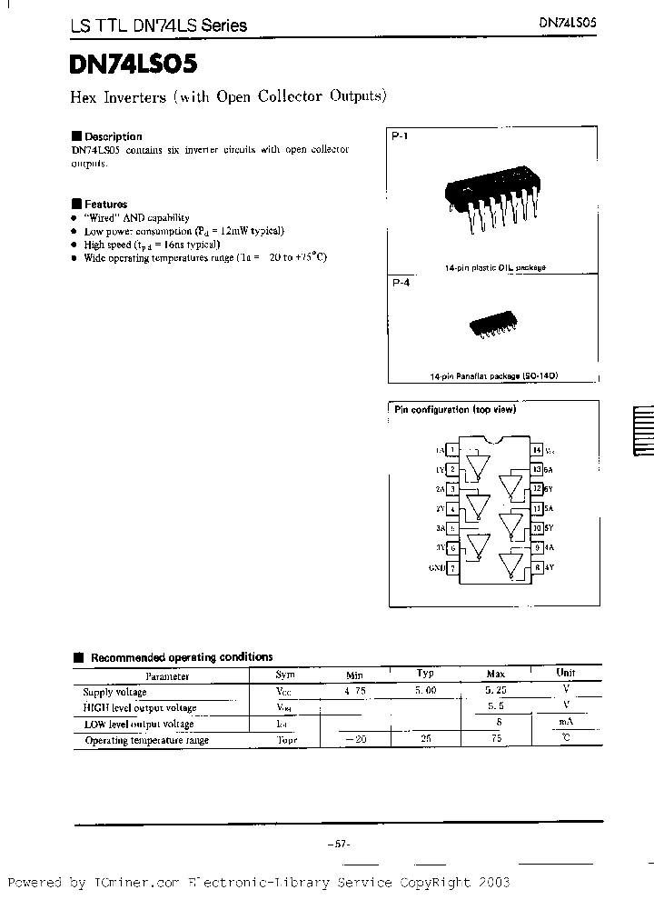 DN74LS05S_7473793.PDF Datasheet