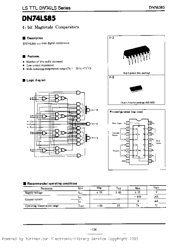 DN74LS85S_7473800.PDF Datasheet