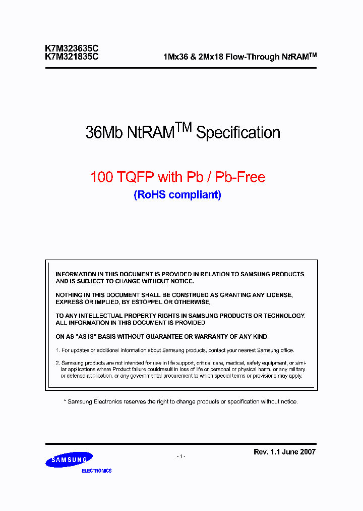 K7M323635C-PI750_7479248.PDF Datasheet