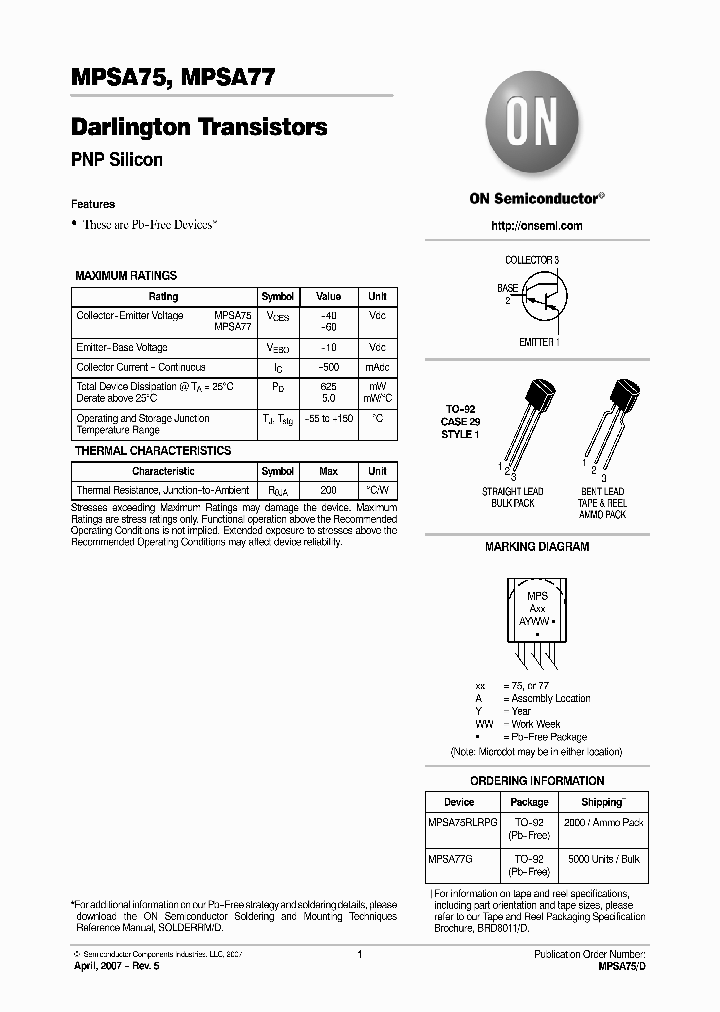 MPSA75G_7479917.PDF Datasheet