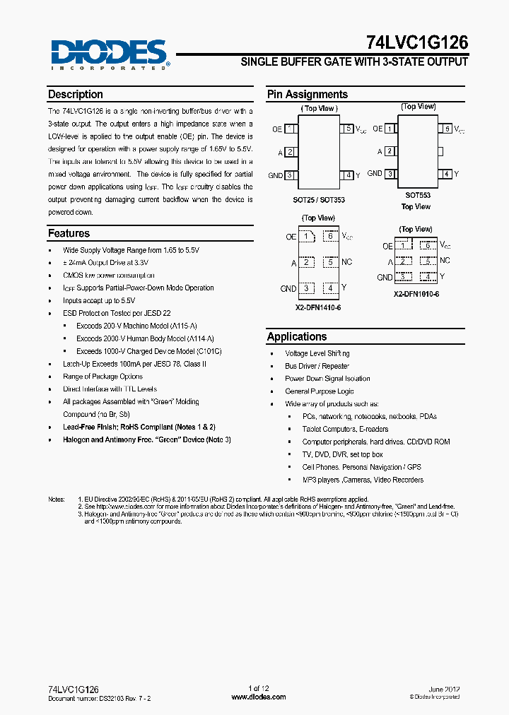 74LVC1G126Z-7_7484879.PDF Datasheet