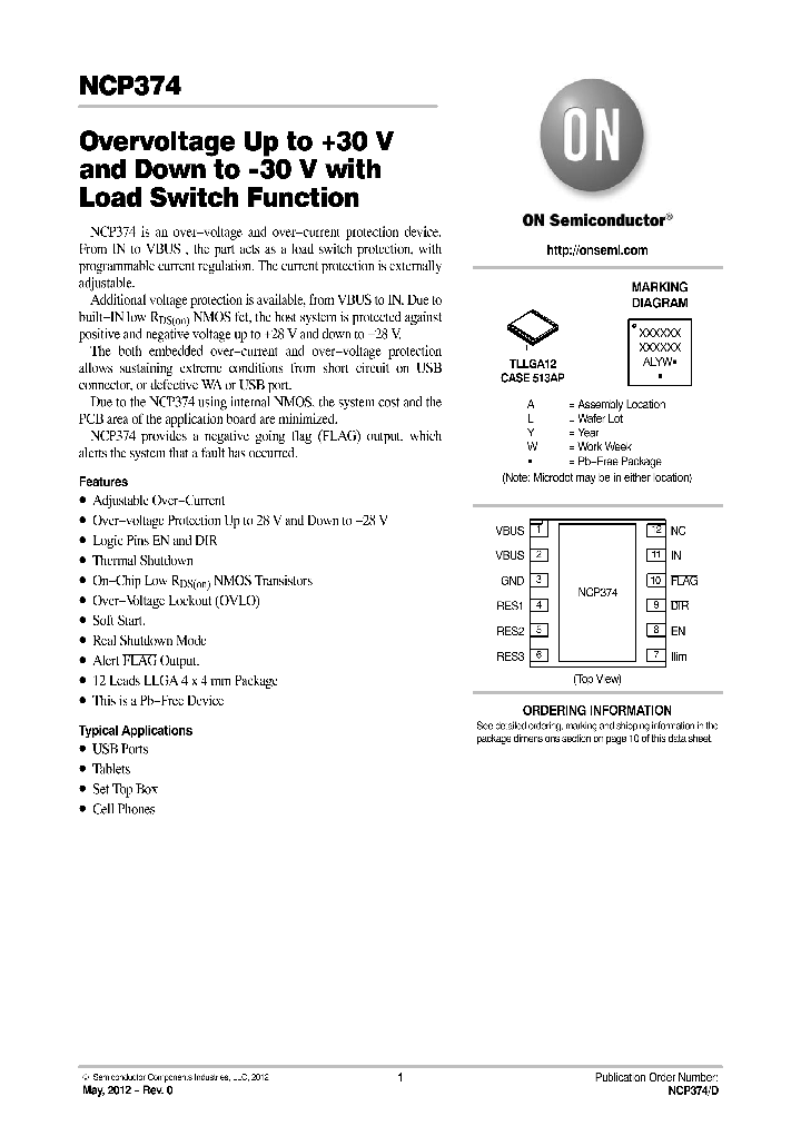 NCP374MU075TXG_7485102.PDF Datasheet
