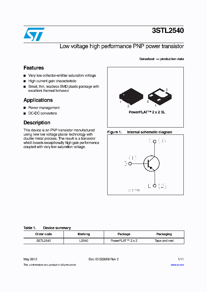 3STL2540_7486734.PDF Datasheet