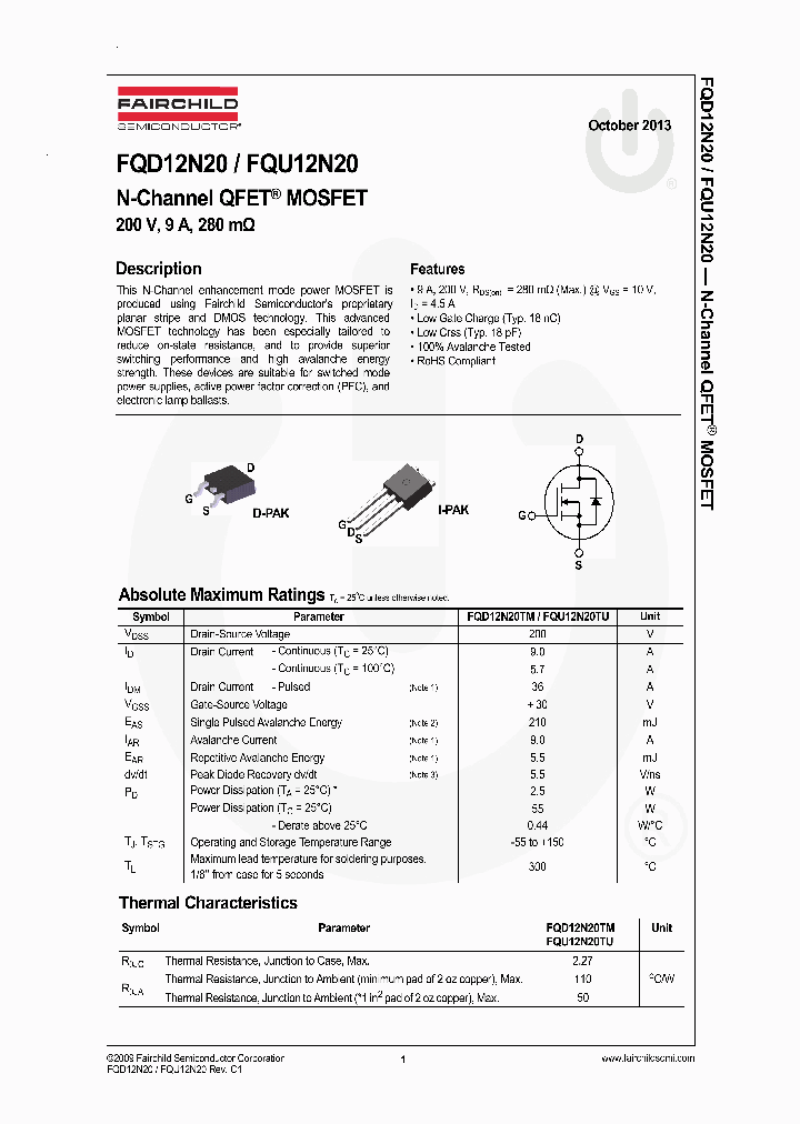 FQD12N20_7488041.PDF Datasheet