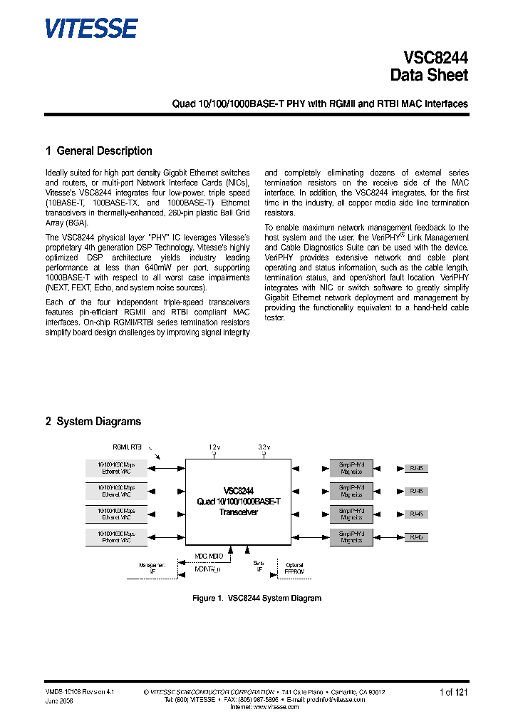 VITESSESEMICONDUCTORCORP-VSC8244XHG_7490391.PDF Datasheet