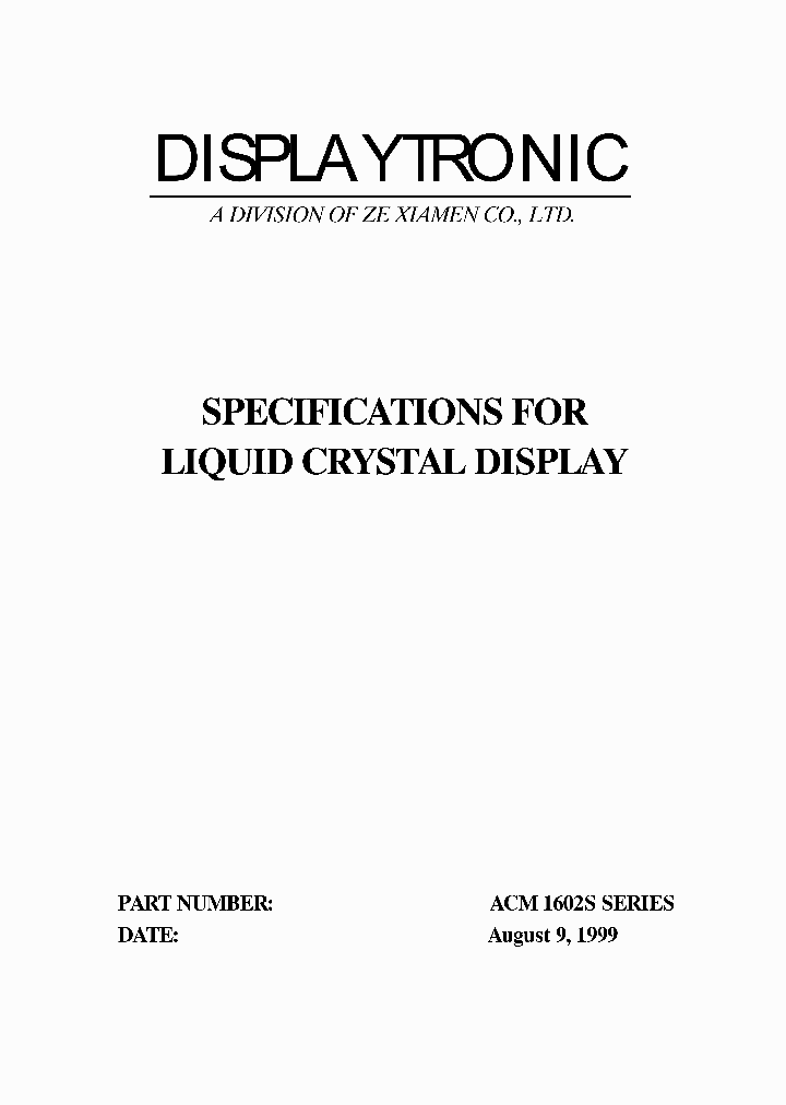 ACM1602S_7491377.PDF Datasheet