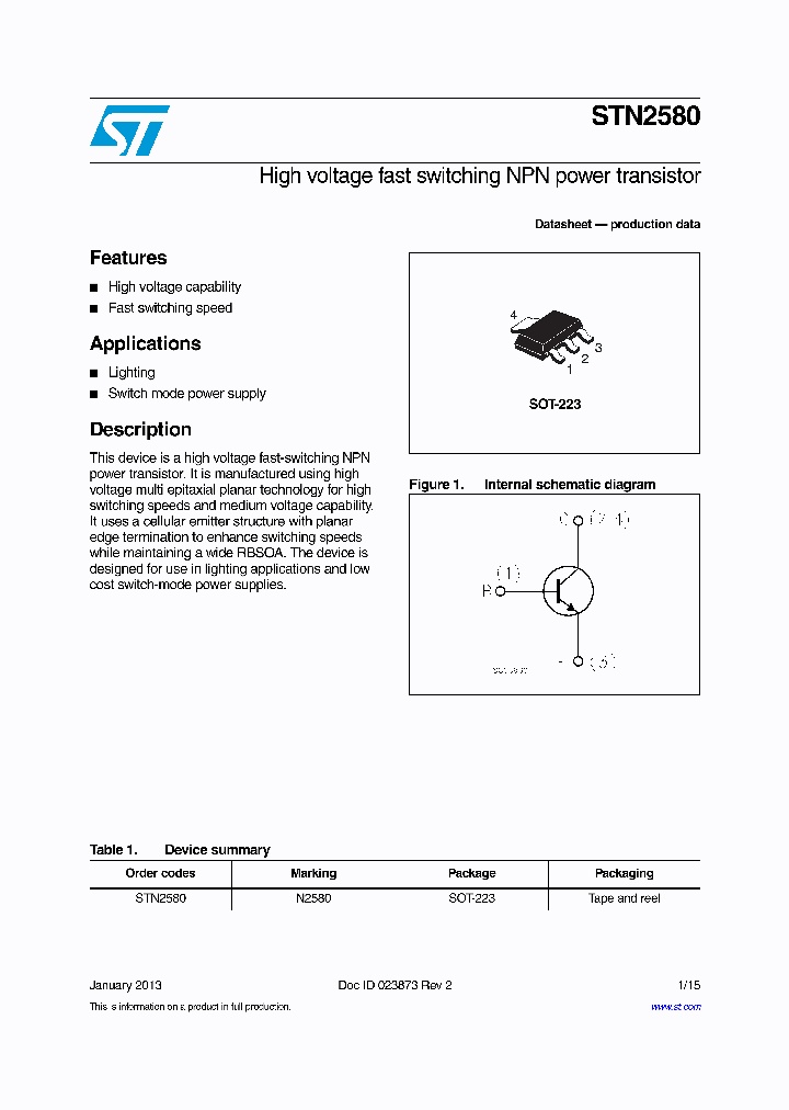 STN2580_7491686.PDF Datasheet