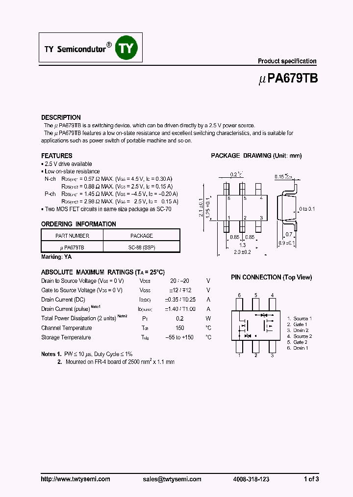 UPA679TB_7491861.PDF Datasheet