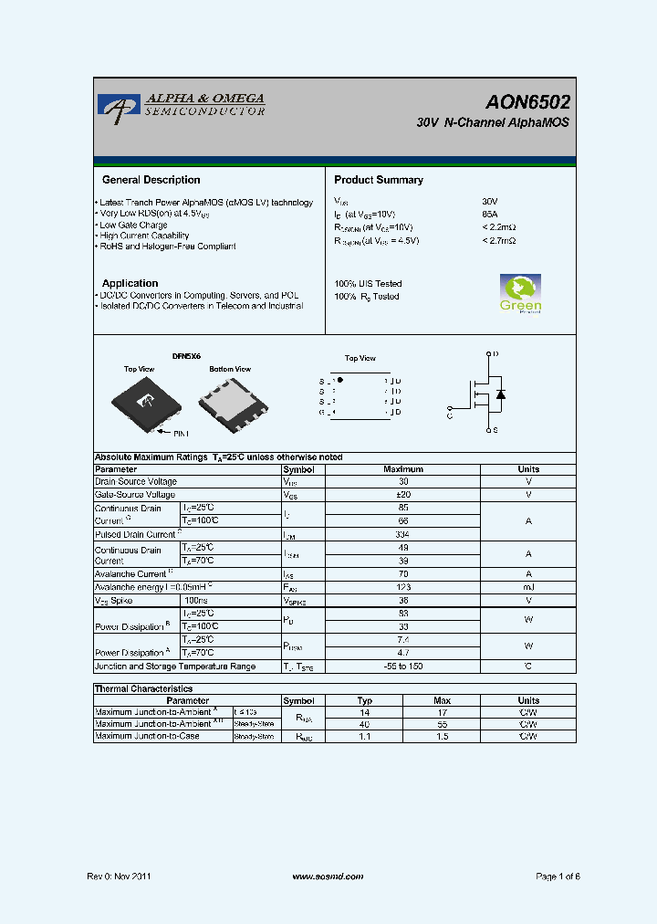 AON6502_7492145.PDF Datasheet