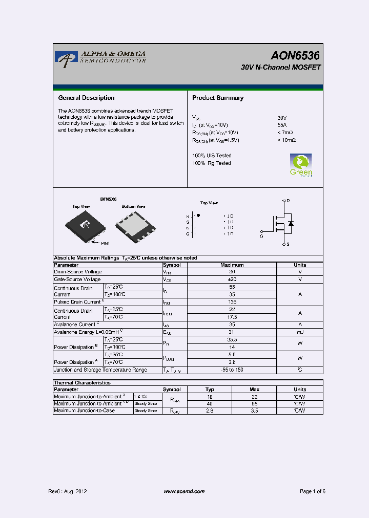 AON6536_7492162.PDF Datasheet