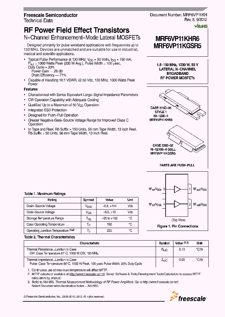 MRF6VP11KGSR5_7497660.PDF Datasheet