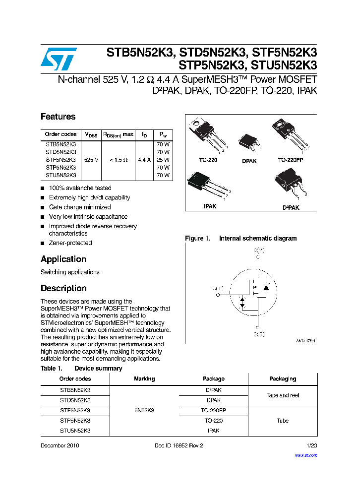 STF5N52K3_7496218.PDF Datasheet