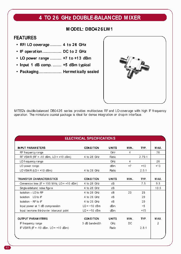 MITEQINC-DBO426LW1_7496405.PDF Datasheet