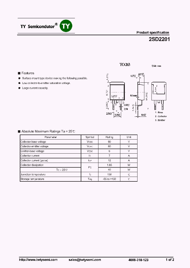 2SD2201_7498985.PDF Datasheet