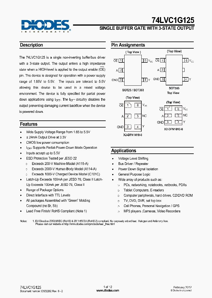 74LVC1G125FW4-7_7499243.PDF Datasheet