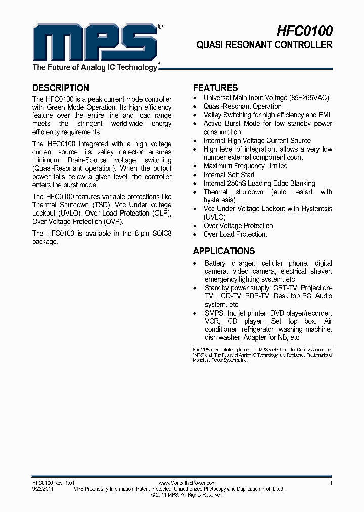 HFC0100_7500568.PDF Datasheet