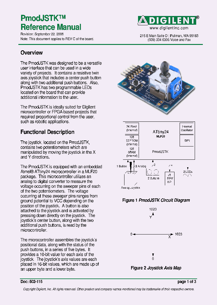 PMODJSTK_7501680.PDF Datasheet