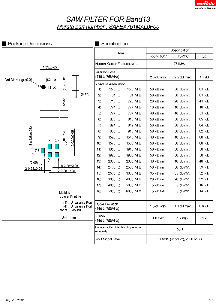 SAFEA751MAL0F00_7504978.PDF Datasheet