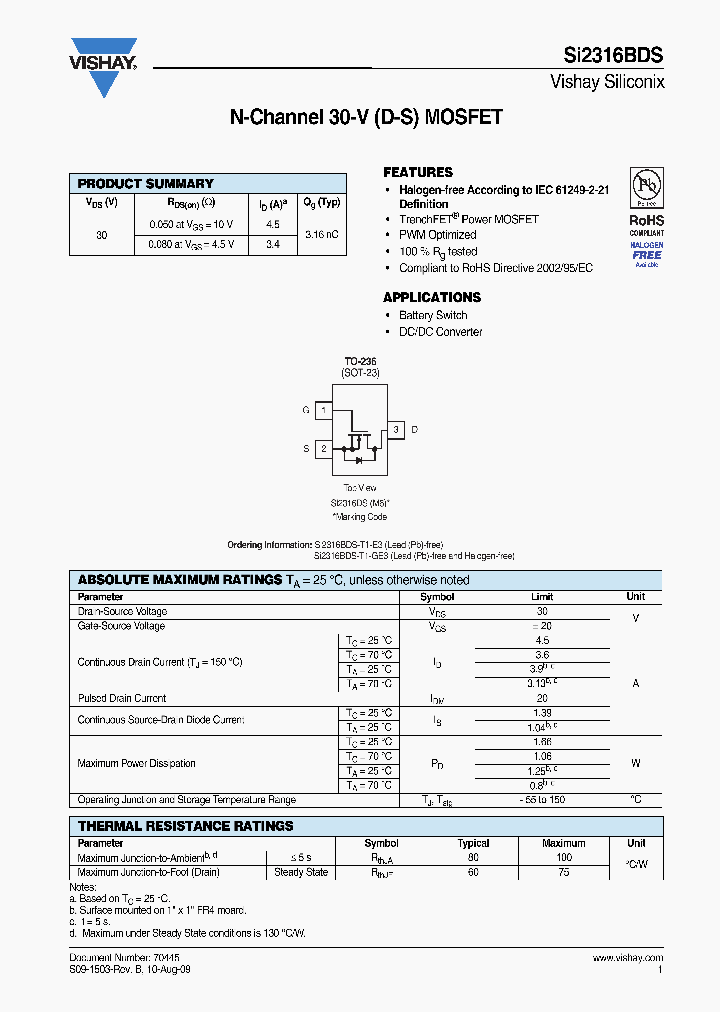 SI2316BDS-T1-GE3_7505358.PDF Datasheet