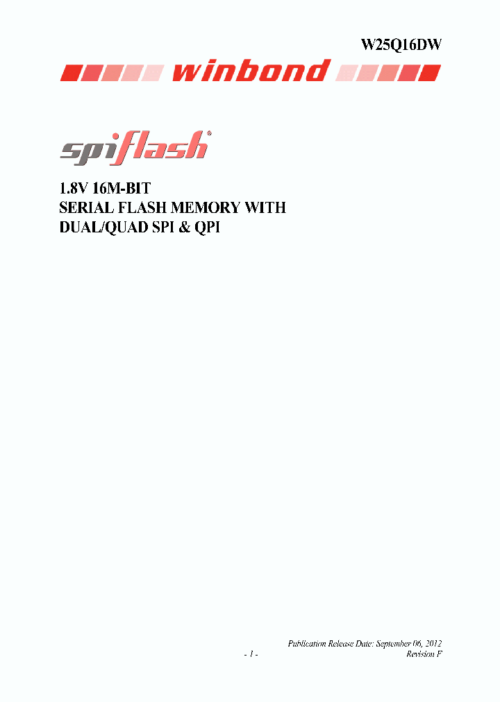 W25Q16DWBYIG_7505504.PDF Datasheet