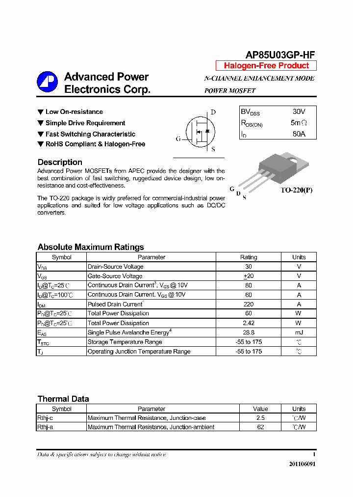 AP85U03GP-HF_7506488.PDF Datasheet
