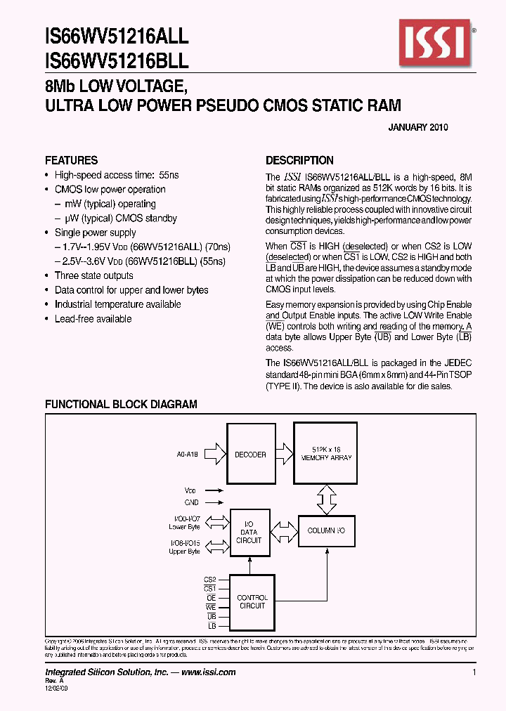 IS66WV51216ALL_7506813.PDF Datasheet