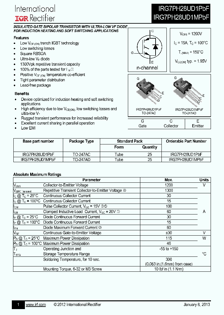 IRG7PH28UD1PBF_7512581.PDF Datasheet