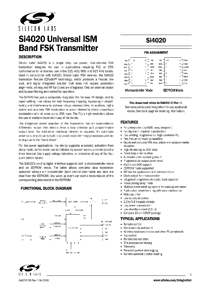 SI4020_7513311.PDF Datasheet