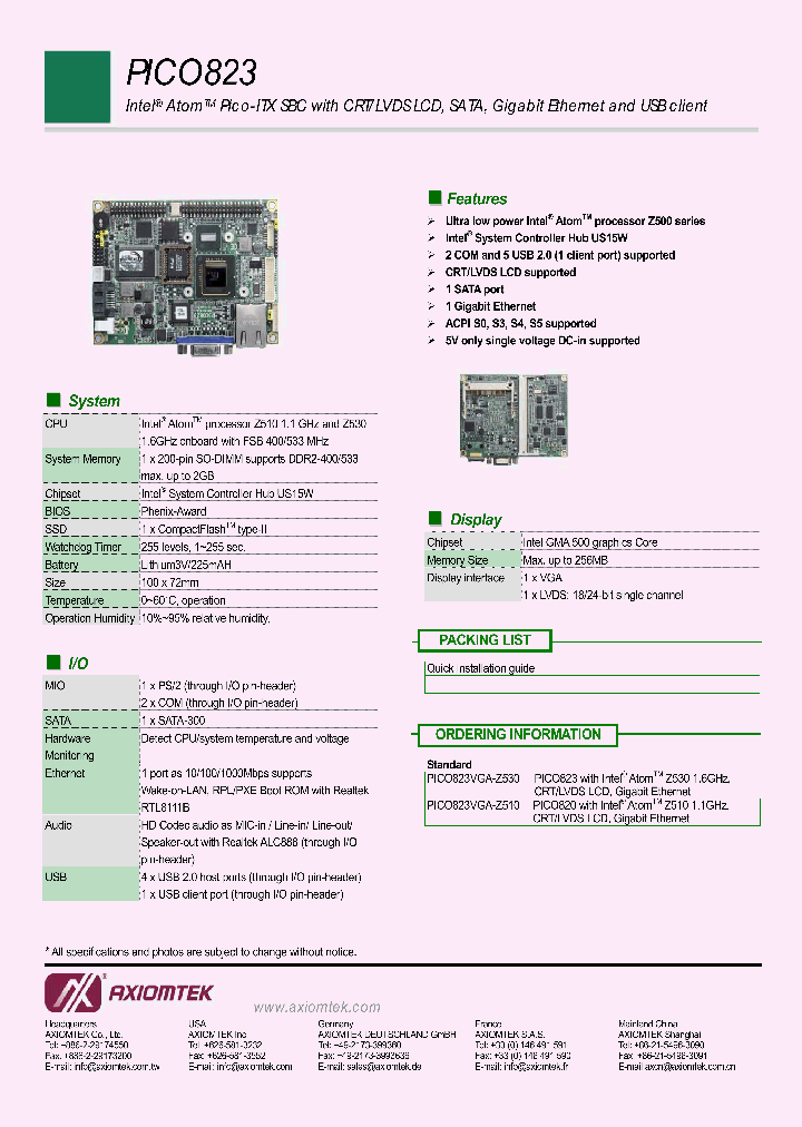 PICO823VGA-Z510_7513708.PDF Datasheet