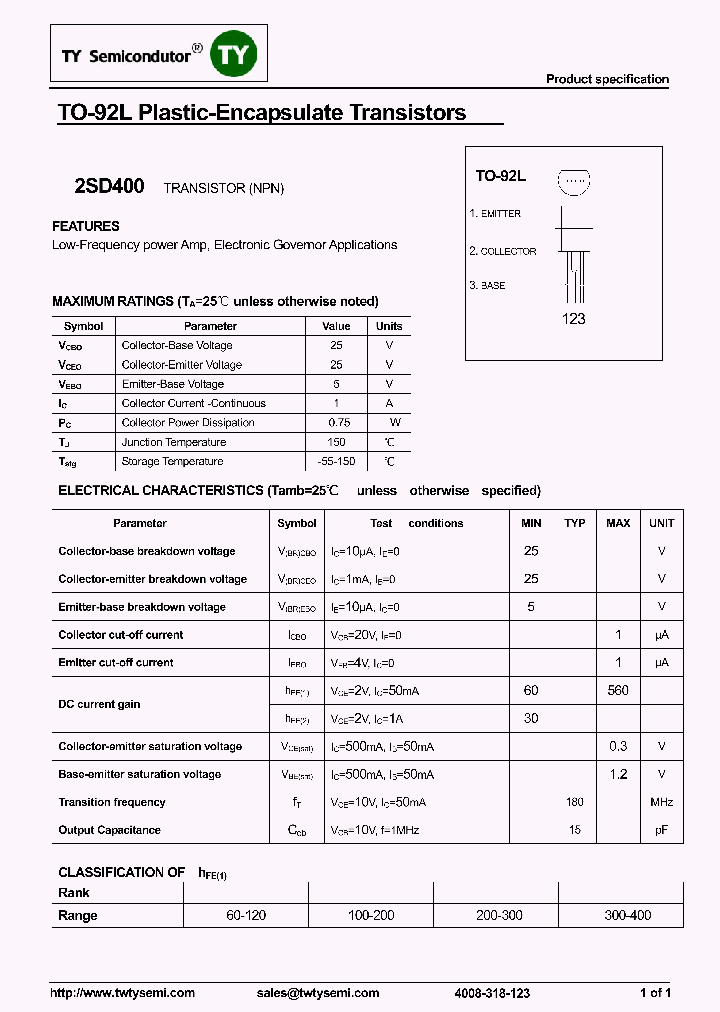 2SD400_7515075.PDF Datasheet