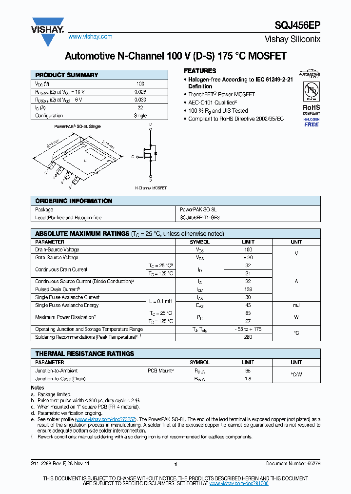 SQJ456EP-T1-GE3_7516377.PDF Datasheet