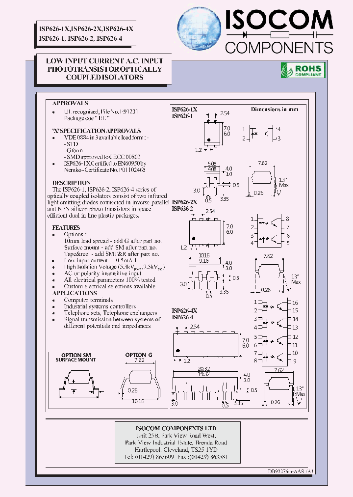ISP626-1X10_7516551.PDF Datasheet