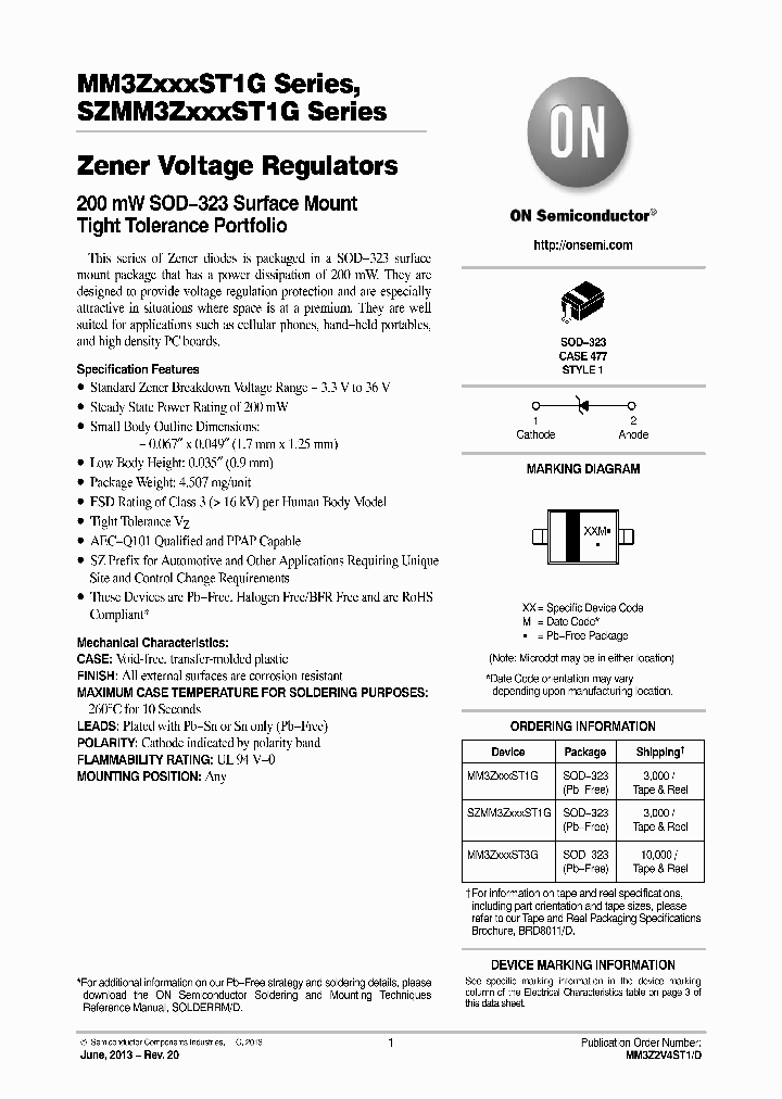 MM3Z13VST1G_7517329.PDF Datasheet