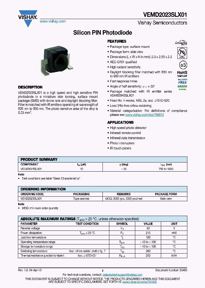 VEMD2023SLX01_7518144.PDF Datasheet