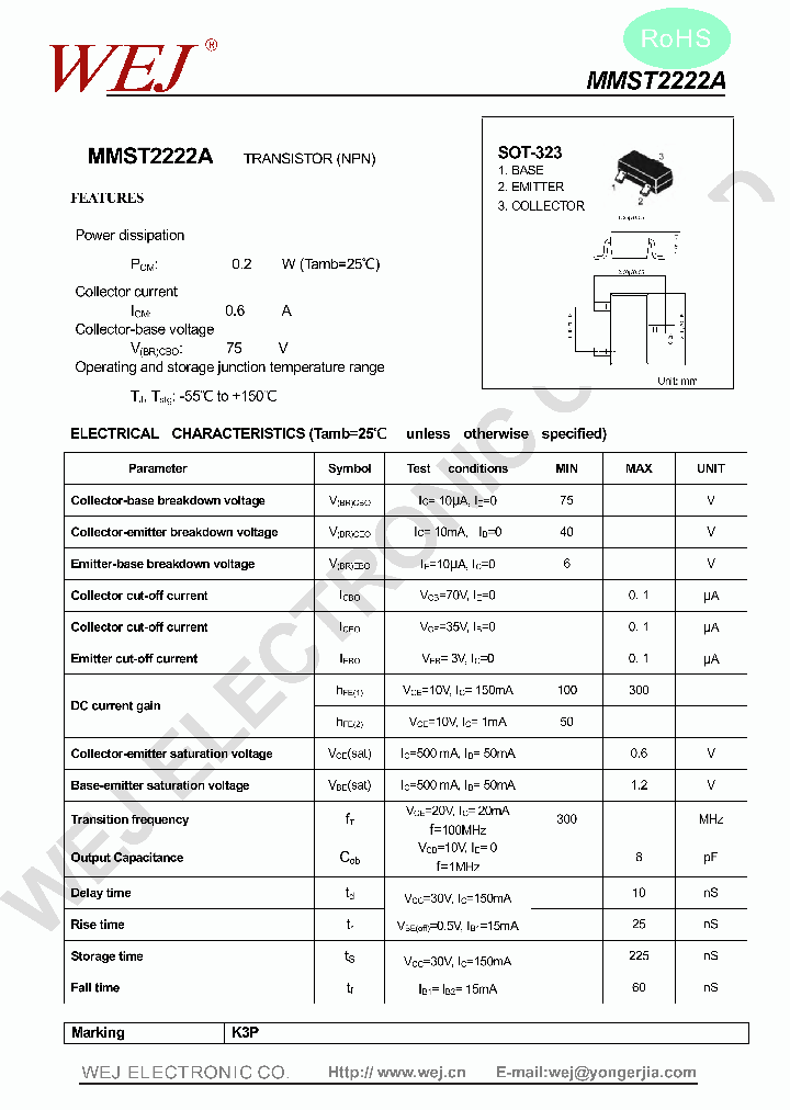 MMST2222A_7518602.PDF Datasheet