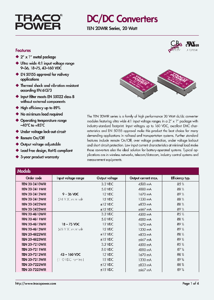 TEN204813WIR_7519249.PDF Datasheet