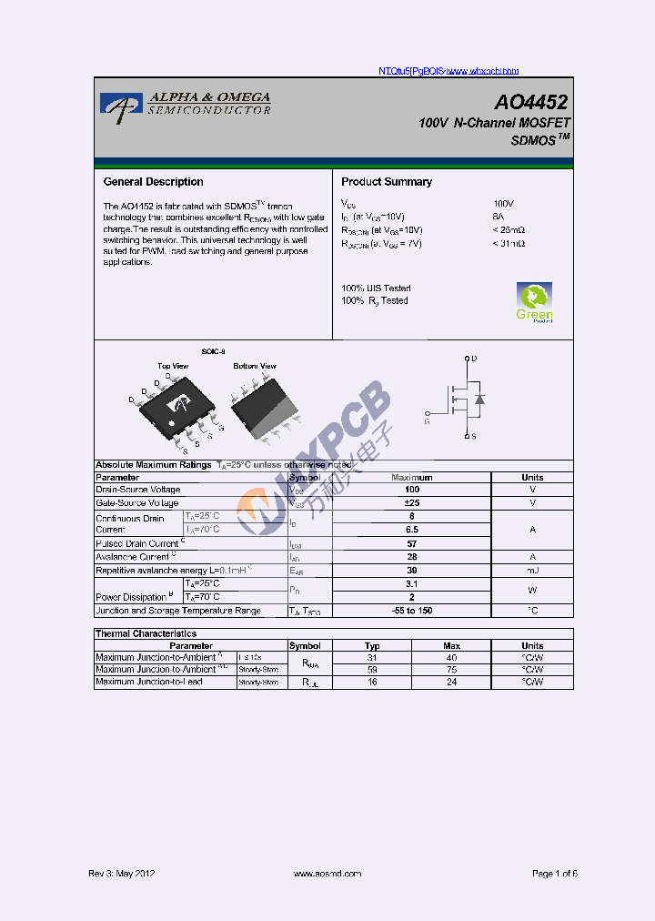 AO4452_7519487.PDF Datasheet