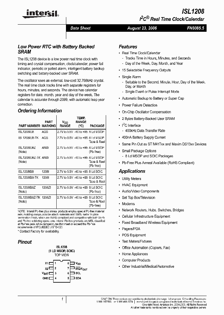 ISL1208_7524003.PDF Datasheet