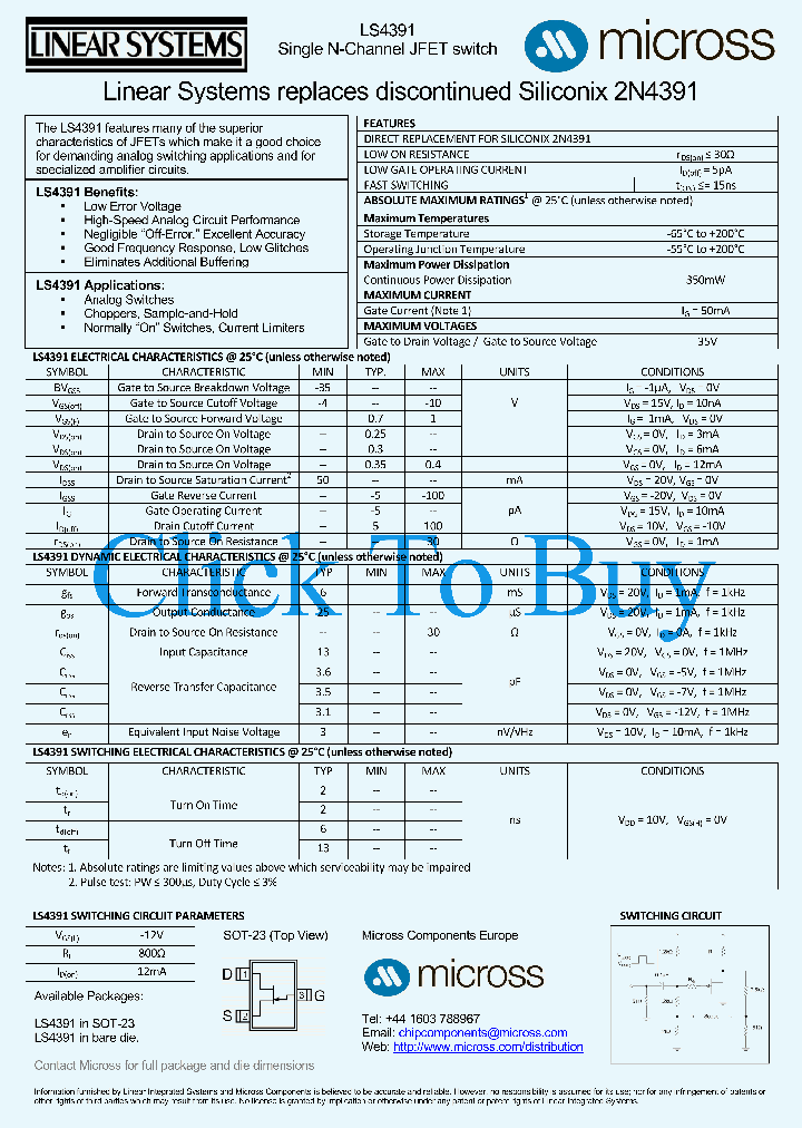 LS4391SOT-23_7526249.PDF Datasheet