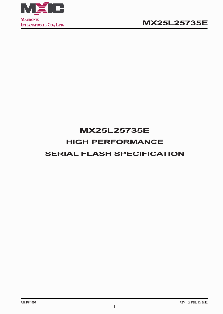 MX25L25735E_7527513.PDF Datasheet